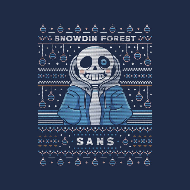 Snowdin Forest Ugly Sweater-Womens-Racerback-Tank-LAGELANTEE