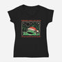 Sometimes Falala-Womens-V-Neck-Tee-yumie
