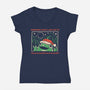 Sometimes Falala-Womens-V-Neck-Tee-yumie