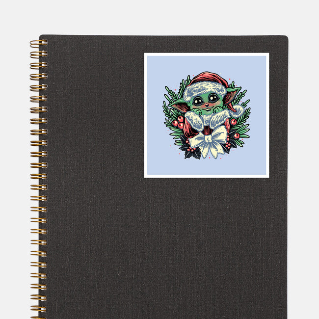 Christmas In The Galaxy-None-Glossy-Sticker-glitchygorilla