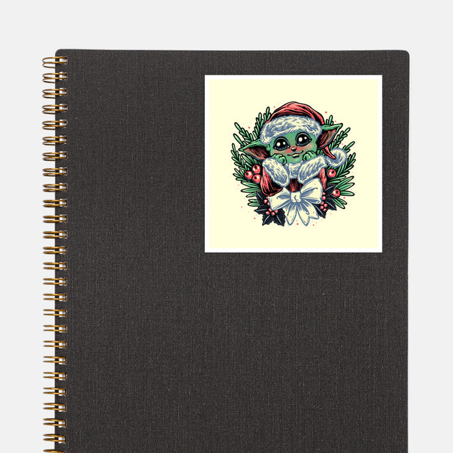 Christmas In The Galaxy-None-Glossy-Sticker-glitchygorilla