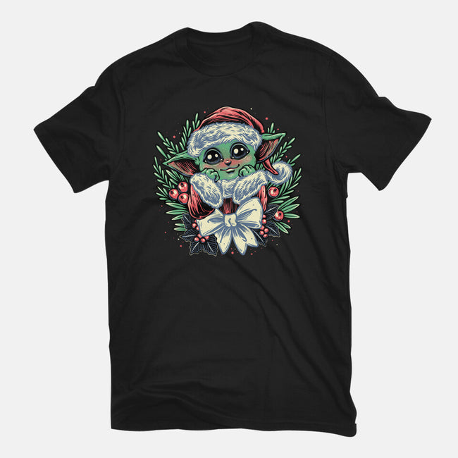 Christmas In The Galaxy-Womens-Fitted-Tee-glitchygorilla