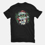 Christmas In The Galaxy-Womens-Basic-Tee-glitchygorilla