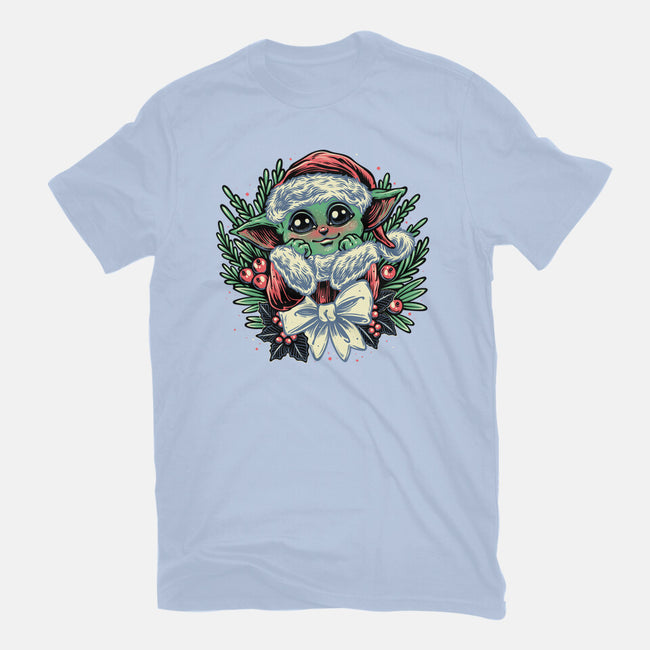 Christmas In The Galaxy-Womens-Fitted-Tee-glitchygorilla