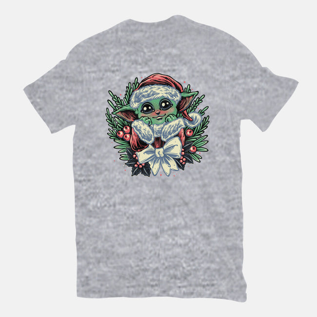 Christmas In The Galaxy-Womens-Fitted-Tee-glitchygorilla
