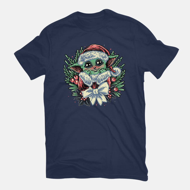 Christmas In The Galaxy-Womens-Basic-Tee-glitchygorilla