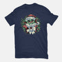 Christmas In The Galaxy-Womens-Fitted-Tee-glitchygorilla