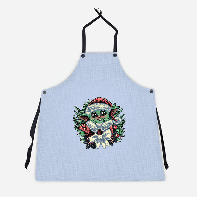 Christmas In The Galaxy-Unisex-Kitchen-Apron-glitchygorilla