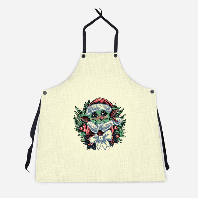 Christmas In The Galaxy-Unisex-Kitchen-Apron-glitchygorilla