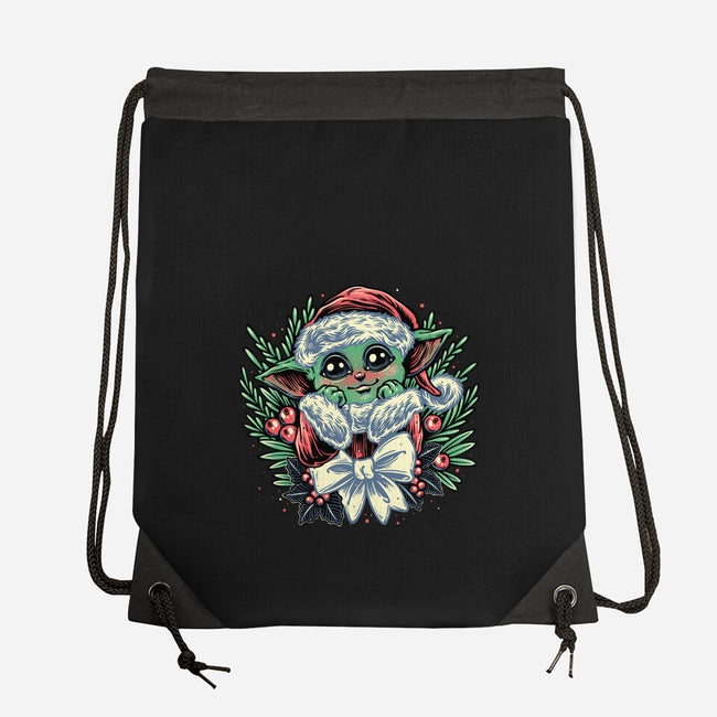 Christmas In The Galaxy-None-Drawstring-Bag-glitchygorilla
