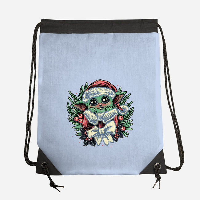 Christmas In The Galaxy-None-Drawstring-Bag-glitchygorilla