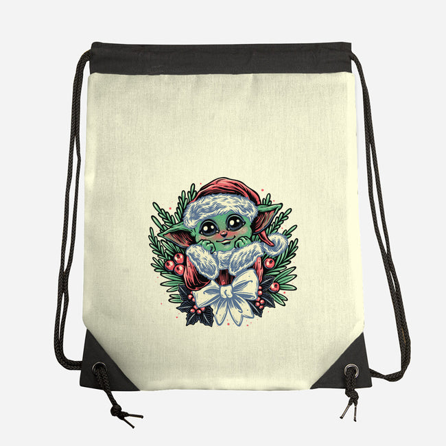 Christmas In The Galaxy-None-Drawstring-Bag-glitchygorilla