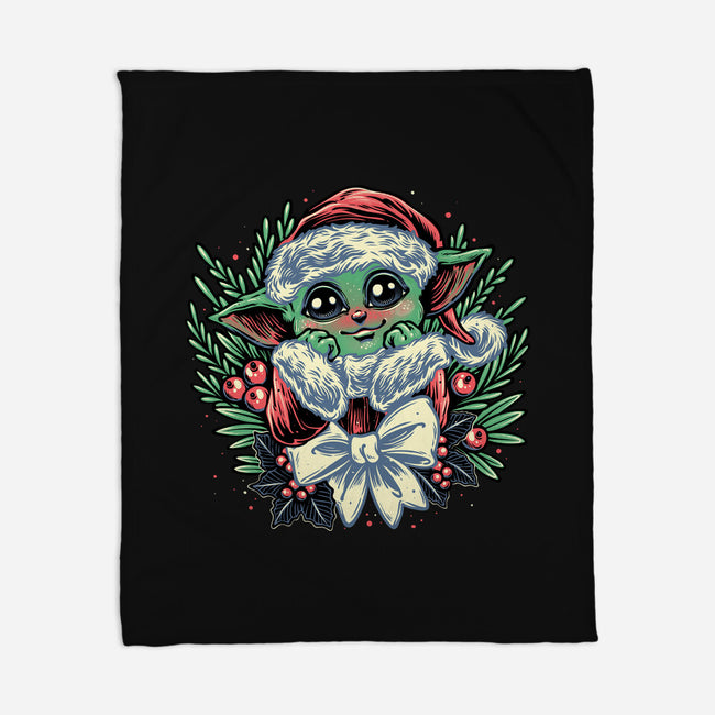 Christmas In The Galaxy-None-Fleece-Blanket-glitchygorilla