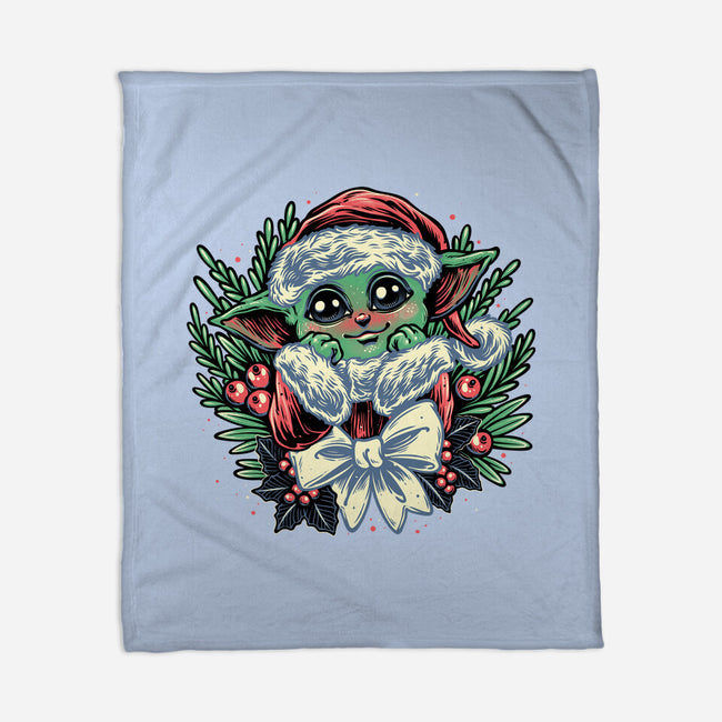 Christmas In The Galaxy-None-Fleece-Blanket-glitchygorilla