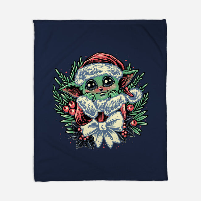 Christmas In The Galaxy-None-Fleece-Blanket-glitchygorilla