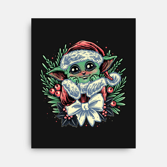 Christmas In The Galaxy-None-Stretched-Canvas-glitchygorilla