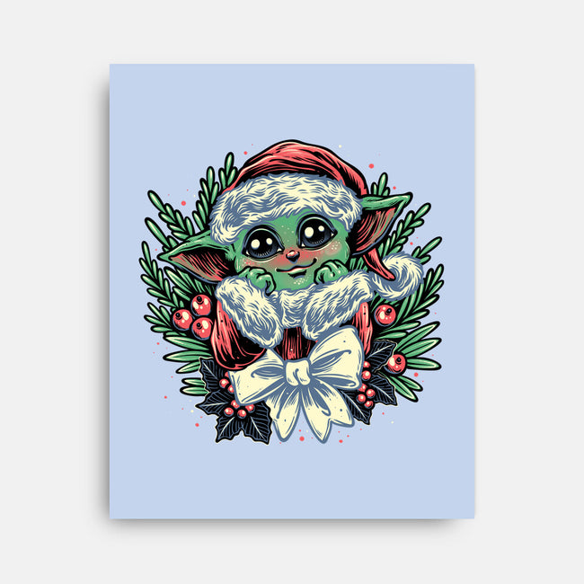 Christmas In The Galaxy-None-Stretched-Canvas-glitchygorilla