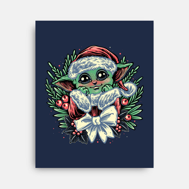 Christmas In The Galaxy-None-Stretched-Canvas-glitchygorilla