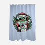 Christmas In The Galaxy-None-Polyester-Shower Curtain-glitchygorilla