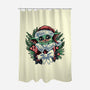 Christmas In The Galaxy-None-Polyester-Shower Curtain-glitchygorilla