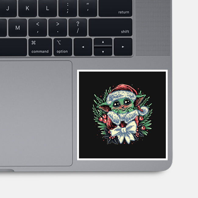 Christmas In The Galaxy-None-Glossy-Sticker-glitchygorilla