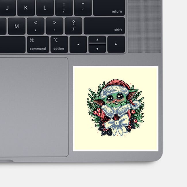 Christmas In The Galaxy-None-Glossy-Sticker-glitchygorilla