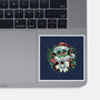 Christmas In The Galaxy-None-Glossy-Sticker-glitchygorilla