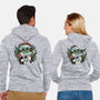 Christmas In The Galaxy-Unisex-Zip-Up-Sweatshirt-glitchygorilla