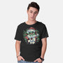 Christmas In The Galaxy-Mens-Basic-Tee-glitchygorilla