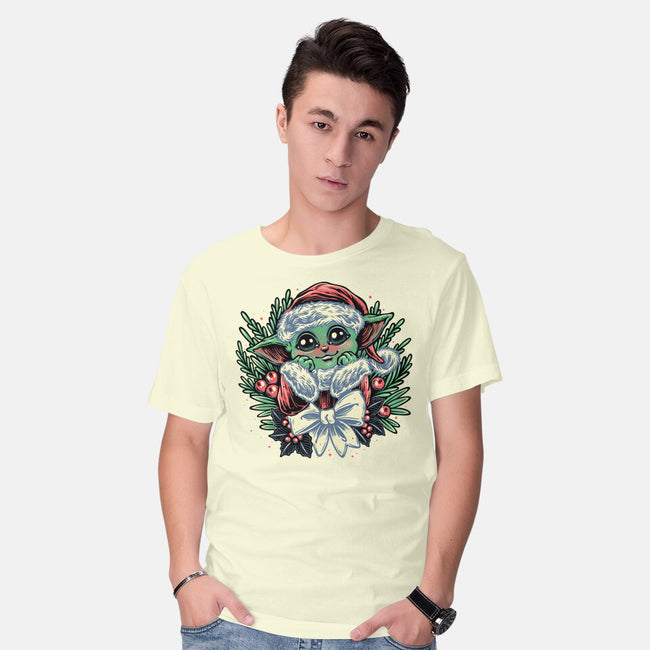 Christmas In The Galaxy-Mens-Basic-Tee-glitchygorilla