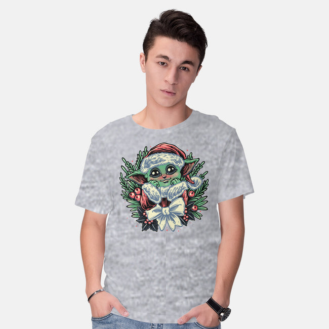 Christmas In The Galaxy-Mens-Basic-Tee-glitchygorilla