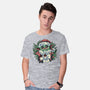 Christmas In The Galaxy-Mens-Basic-Tee-glitchygorilla