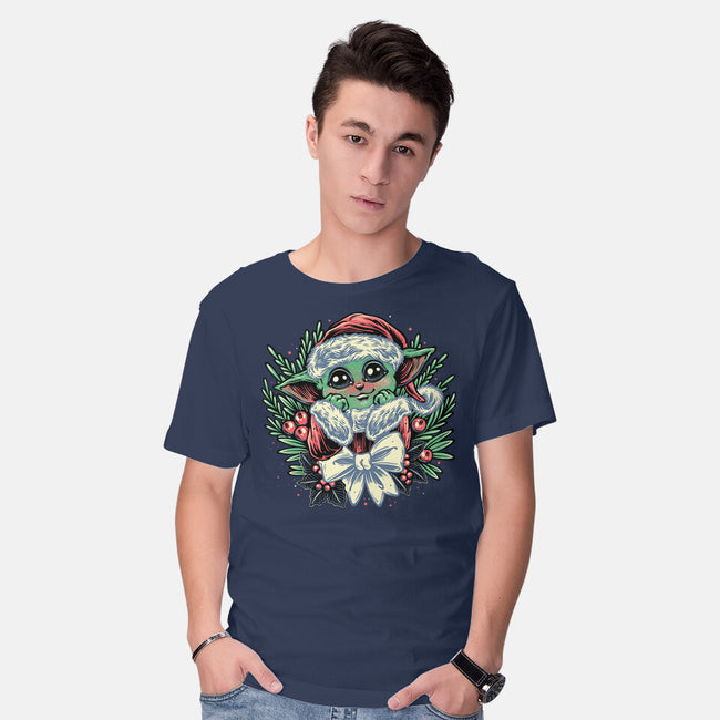 Christmas In The Galaxy-Mens-Basic-Tee-glitchygorilla