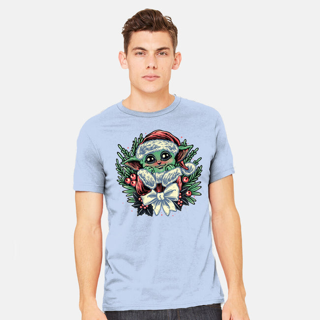 Christmas In The Galaxy-Mens-Heavyweight-Tee-glitchygorilla