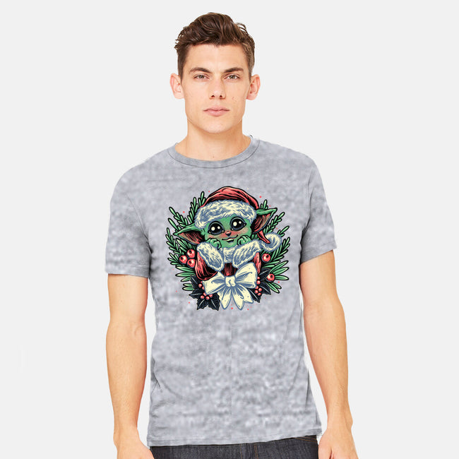 Christmas In The Galaxy-Mens-Heavyweight-Tee-glitchygorilla