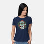 Christmas In The Galaxy-Womens-Basic-Tee-glitchygorilla