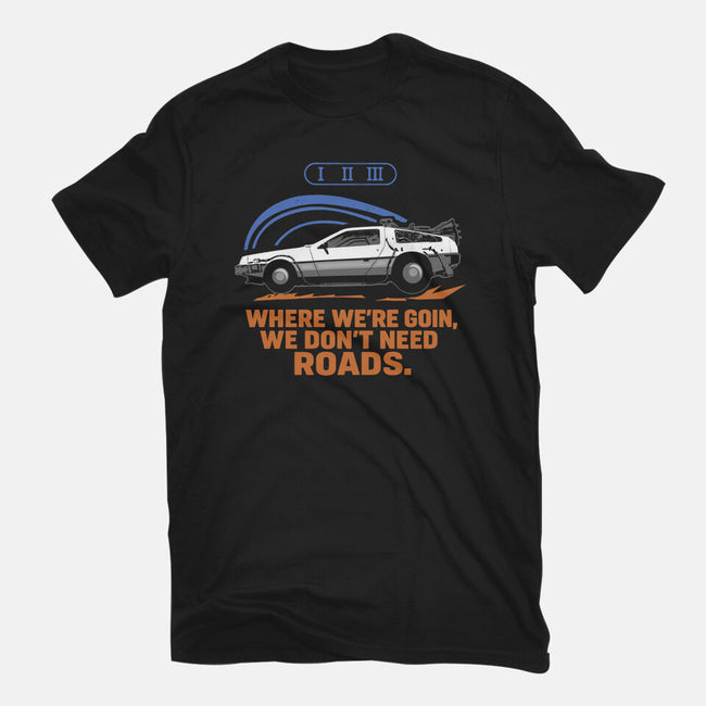 Don't Need Roads-Womens-Fitted-Tee-Andriu