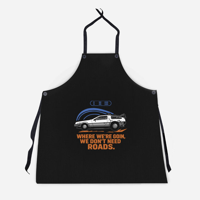 Don't Need Roads-Unisex-Kitchen-Apron-Andriu