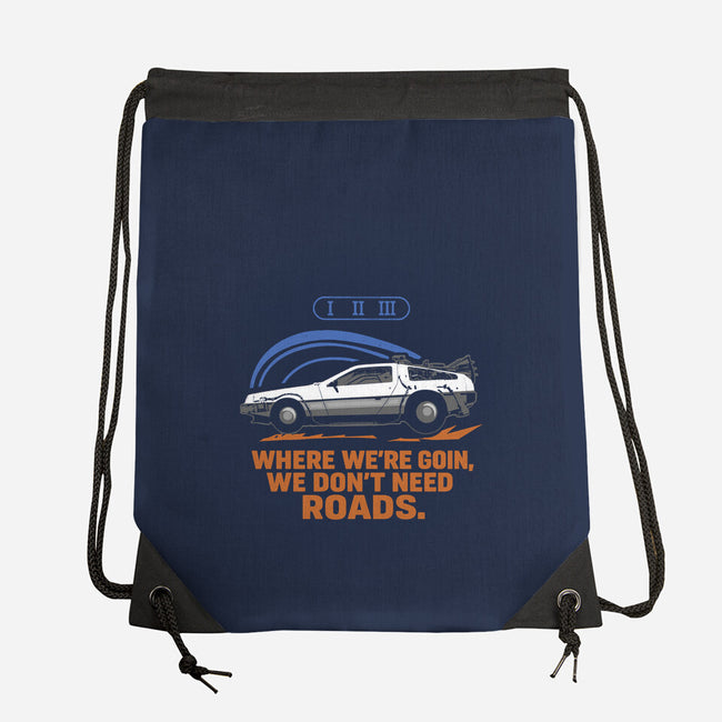 Don't Need Roads-None-Drawstring-Bag-Andriu