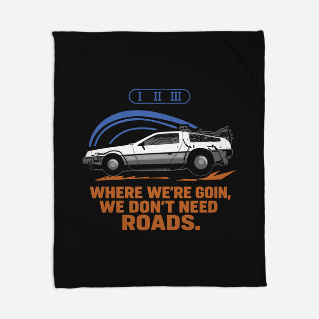 Don't Need Roads-None-Fleece-Blanket-Andriu