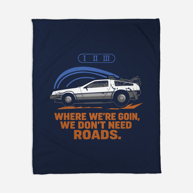 Don't Need Roads-None-Fleece-Blanket-Andriu