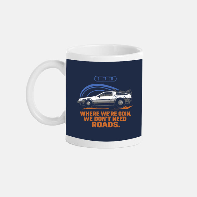 Don't Need Roads-None-Mug-Drinkware-Andriu