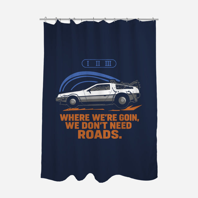 Don't Need Roads-None-Polyester-Shower Curtain-Andriu