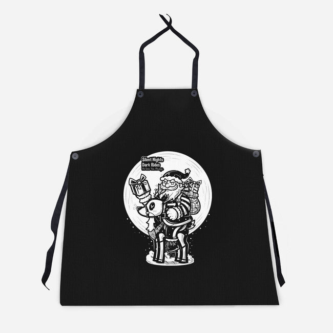 Silent Nights Dark Rides-Unisex-Kitchen-Apron-krisren28