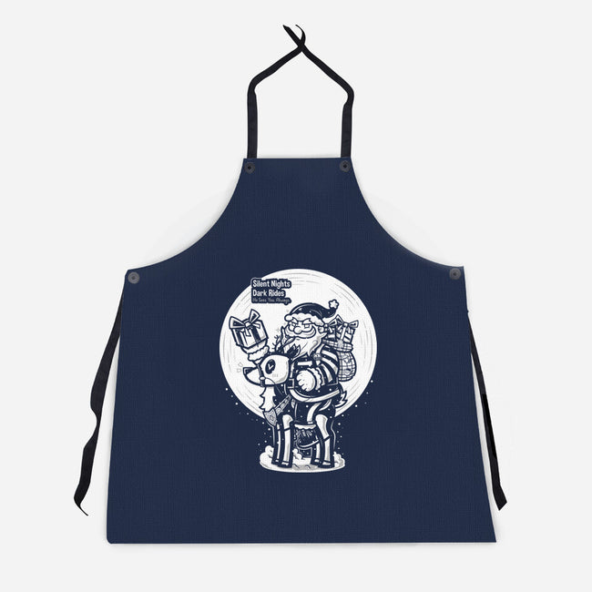 Silent Nights Dark Rides-Unisex-Kitchen-Apron-krisren28