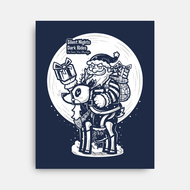 Silent Nights Dark Rides-None-Stretched-Canvas-krisren28