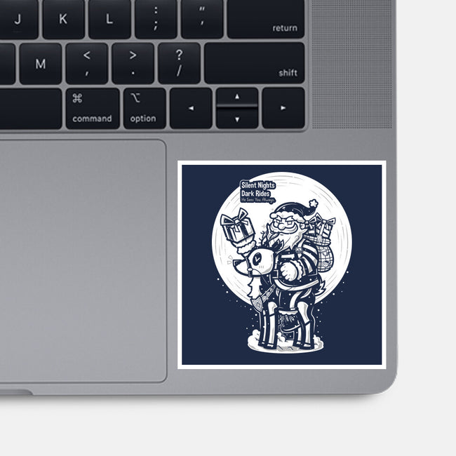 Silent Nights Dark Rides-None-Glossy-Sticker-krisren28