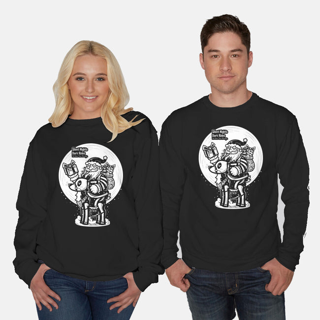 Silent Nights Dark Rides-Unisex-Crew Neck-Sweatshirt-krisren28