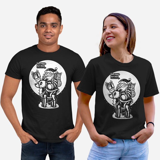 Silent Nights Dark Rides-Unisex-Basic-Tee-krisren28
