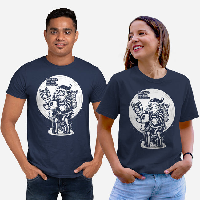 Silent Nights Dark Rides-Unisex-Basic-Tee-krisren28